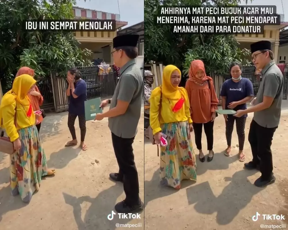 penjual es tebu dapat rumah © TikTok penjual es tebu dapat rumah © TikTok