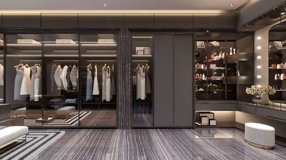 Potret desain walk-in closet dan master room Rachel Vennya Instagram/@angkasaarchitects Potret desain walk-in closet dan master room Rachel Vennya Instagram/@angkasaarchitects