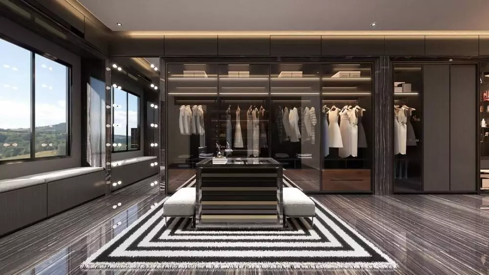 Potret desain walk-in closet dan master room Rachel Vennya Instagram/@angkasaarchitects Potret desain walk-in closet dan master room Rachel Vennya Instagram/@angkasaarchitects