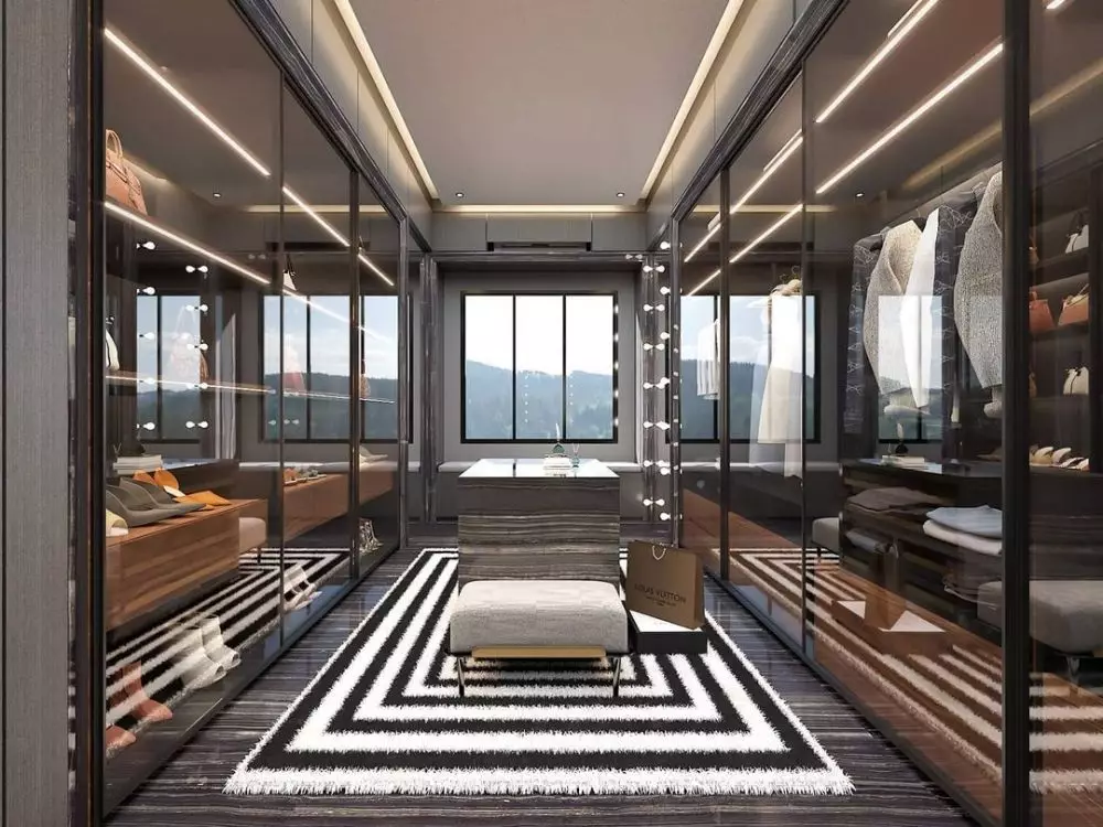 Potret desain walk-in closet dan master room Rachel Vennya Instagram/@angkasaarchitects Potret desain walk-in closet dan master room Rachel Vennya Instagram/@angkasaarchitects