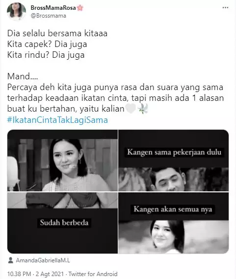 cuitan ikatancintataklagisama © 2021 berbagai sumber