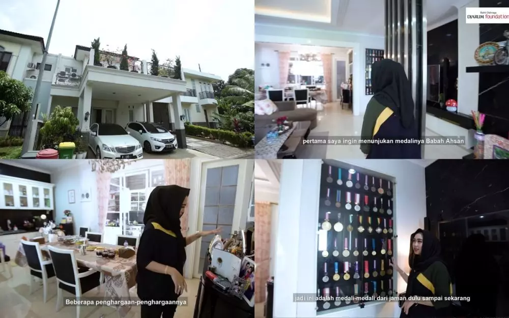 rumah 9 atlet badminton © YouTube