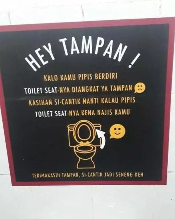 tata tertib lucu di toilet © 2021 1cak.com