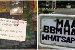 11 Pengumuman lucu dagangan habis ini bikin tepuk jidat