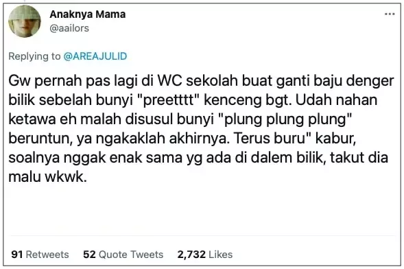 Curhatan siswa kebelet 01 © Twitter