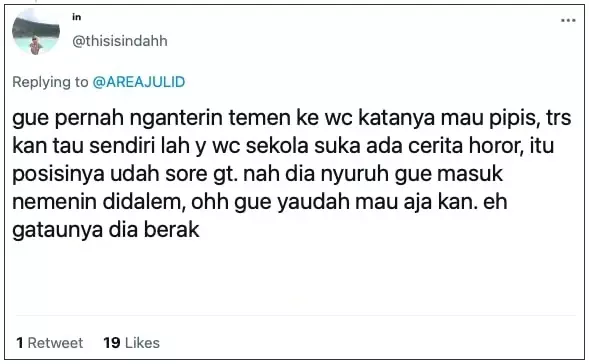 Curhatan siswa kebelet 8 © Twitter