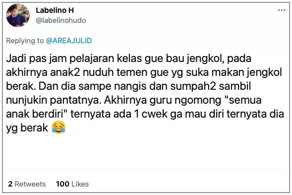 Curhatan siswa kebelet 9 © Twitter