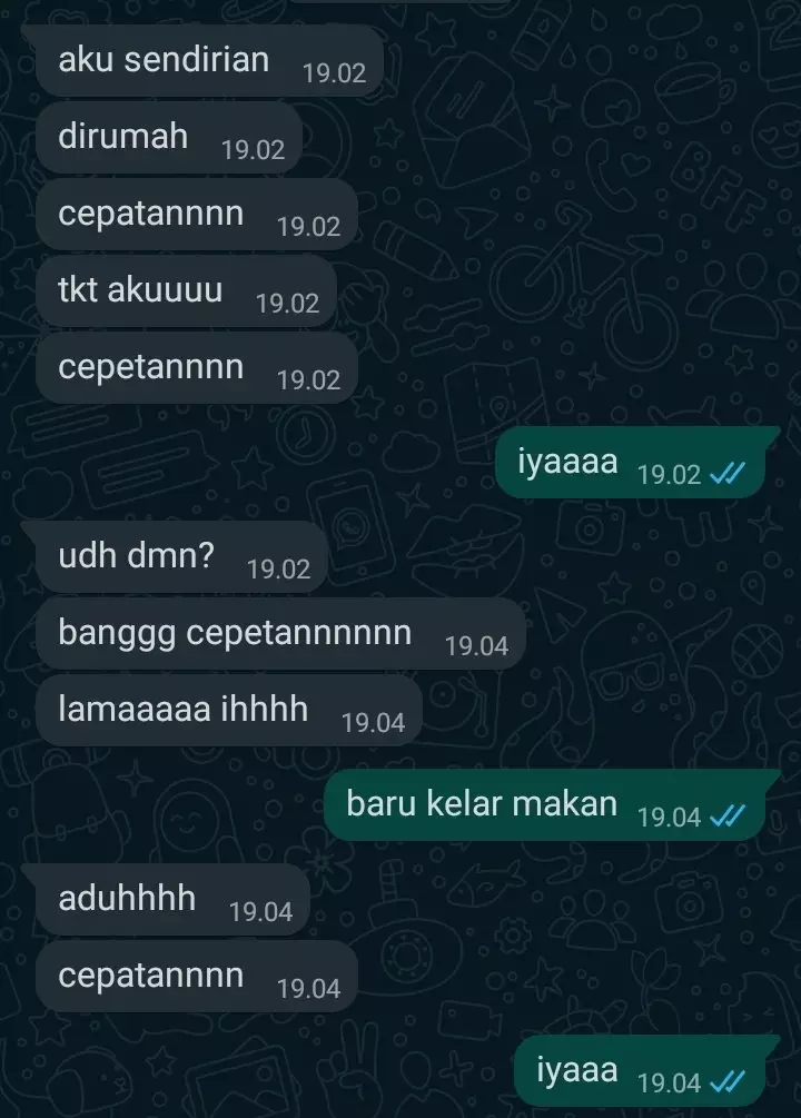Chat kocak kakak adik © berbagai sumber