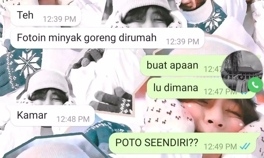 Chat kocak kakak adik © berbagai sumber