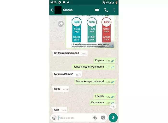 Chat lucu keluh kesah emak © berbagai sumber