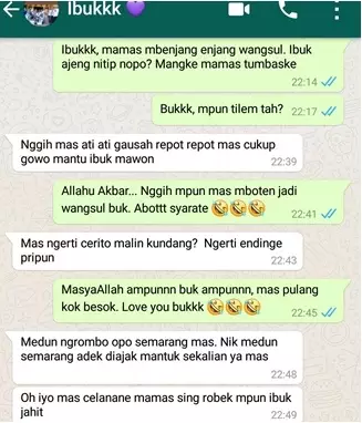 Chat lucu keluh kesah emak © berbagai sumber