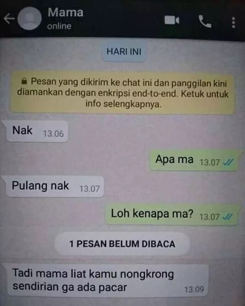 Chat lucu keluh kesah emak © berbagai sumber
