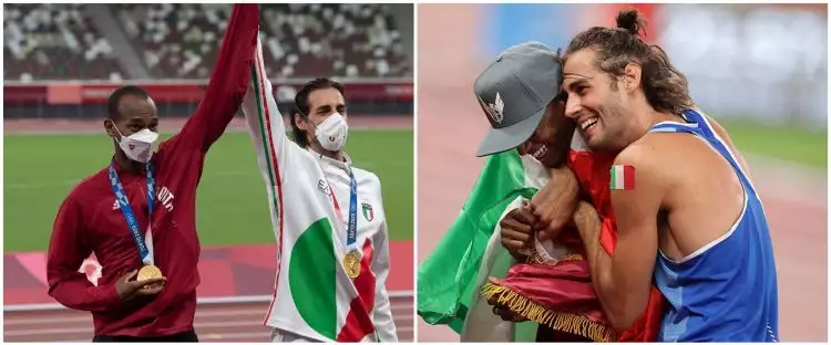 Momen langka Olimpiade Tokyo, dua atlet berbagi medali emas