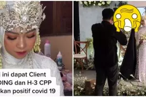 Tabahnya pengantin wanita ini, di pelaminan bersanding video pasangan