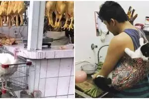 11 Momen lucu bapak-bapak bawa hewan ini bikin tepuk jidat