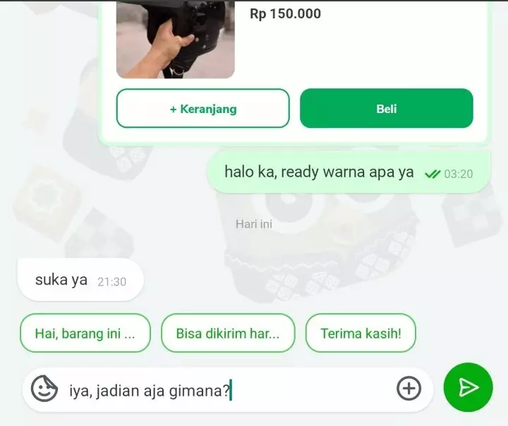 Chat lucu bertanya ke seller © Twitter Chat lucu bertanya ke seller © Twitter