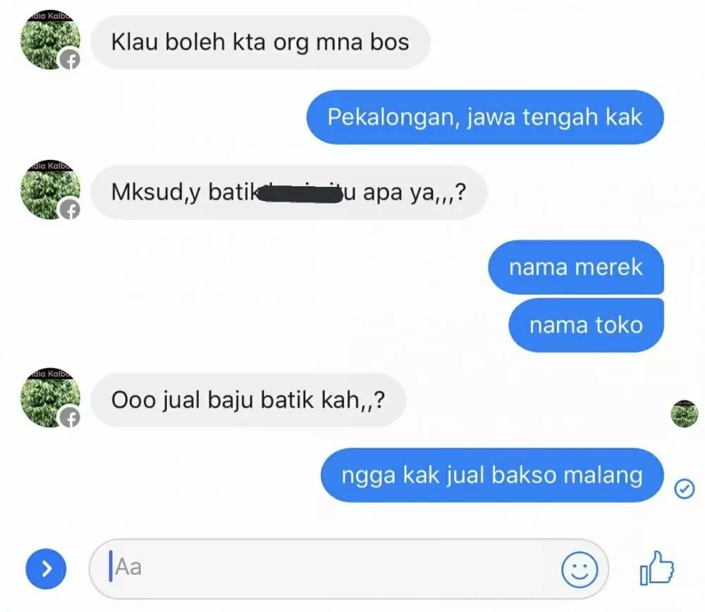 Chat lucu bertanya ke seller © Twitter Chat lucu bertanya ke seller © Twitter
