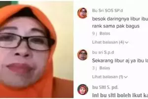 Komentar kocak ibu Sri guru viral TikTok, sosoknya bikin penasaran