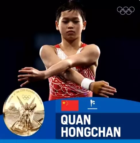 Quan Honchan raih medali emas © Istimewa