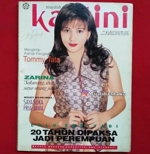 Potret Moudy Wilhemina di cover majalah jadul dari berbagai sumber