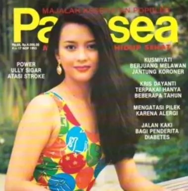 Potret Moudy Wilhemina di cover majalah jadul dari berbagai sumber