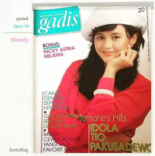 Potret Moudy Wilhemina di cover majalah jadul dari berbagai sumber