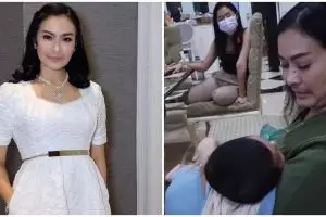 7 Momen Iis Dahlia momong Syaki anak Rizki D'Academy, bak cucu sendiri