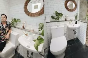 Penampakan kamar mandi 15 aktor, milik Ringgo Agus penuh tanaman