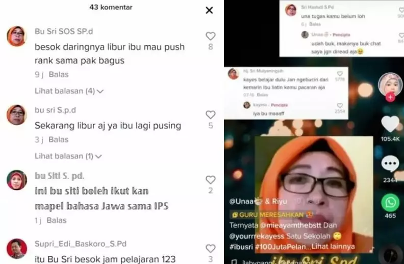 klarifikasi ibu sri viral © 2021 berbagai sumber