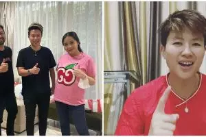 9 Momen Liliyana Natsir main ke rumah Raffi Ahmad, badminton bareng