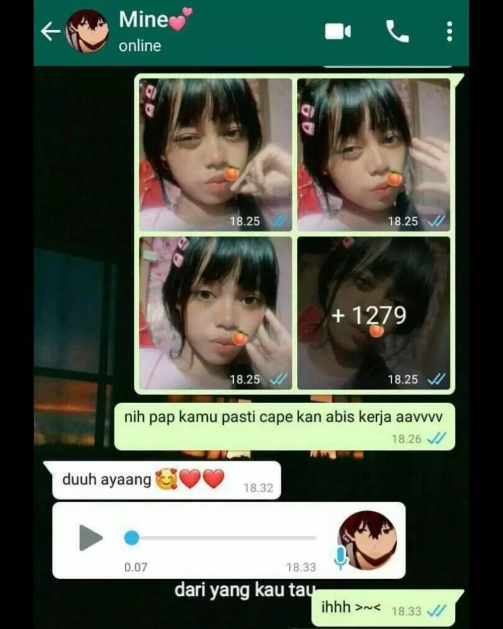 chat lucu ngerjain pacar © 2021 instagram.com
