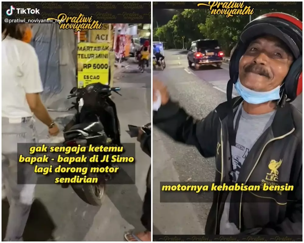 dorong motor beli makan © 2021 TikTok