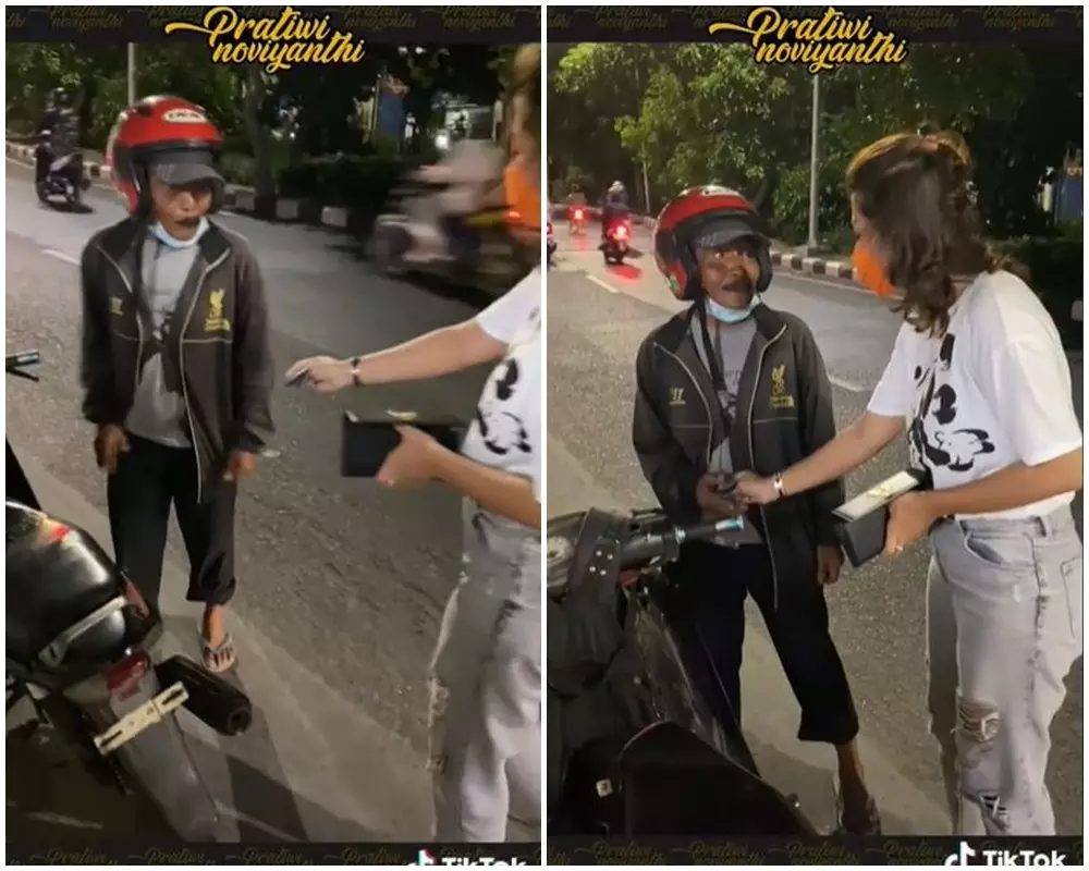 dorong motor beli makan © 2021 TikTok