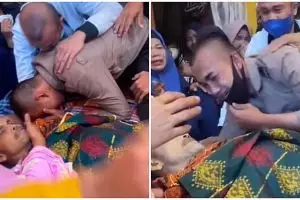 Seminggu pendidikan, tangis Bintara Polri pecah lihat ayahnya tiada