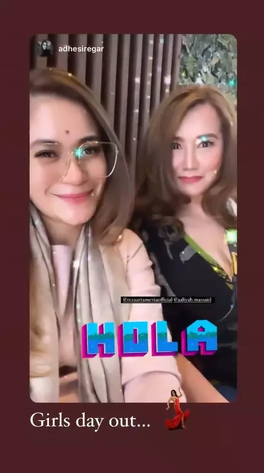 Reza Artamevia usai bebas © Instagram