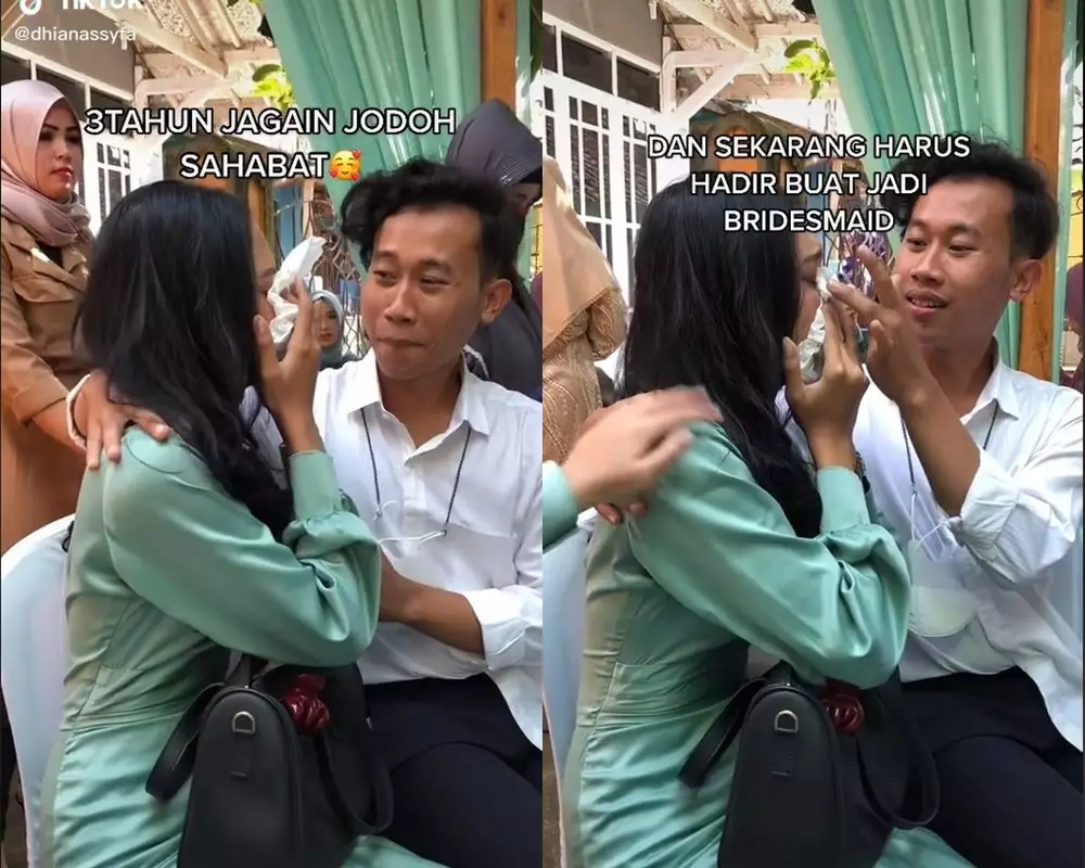 jadi bridesmaid di nikahan mantan © TikTok