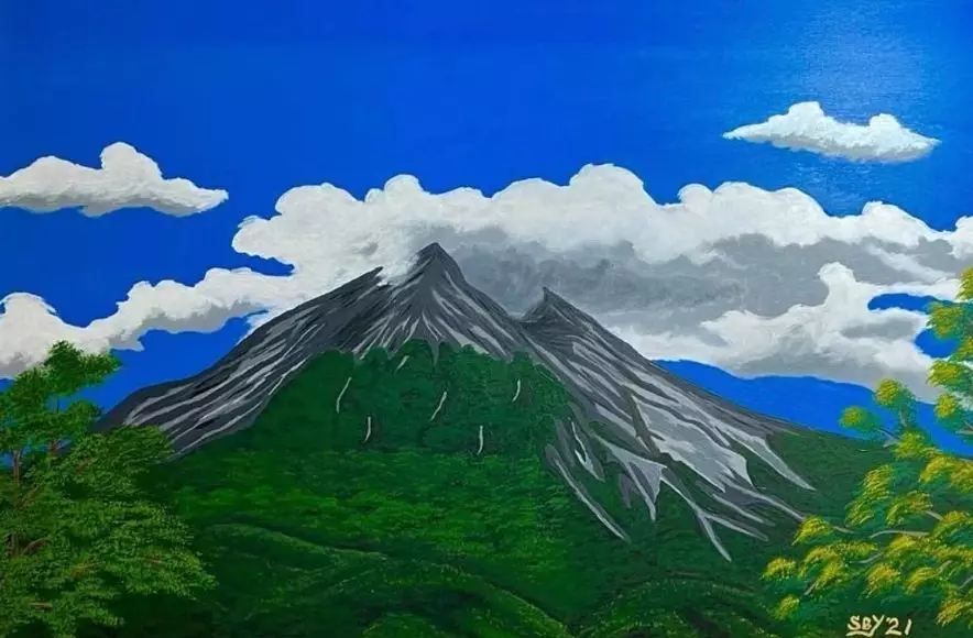 lukisan terbaru SBY © Twitter/@jansen_jsp lukisan terbaru SBY © Twitter/@jansen_jsp