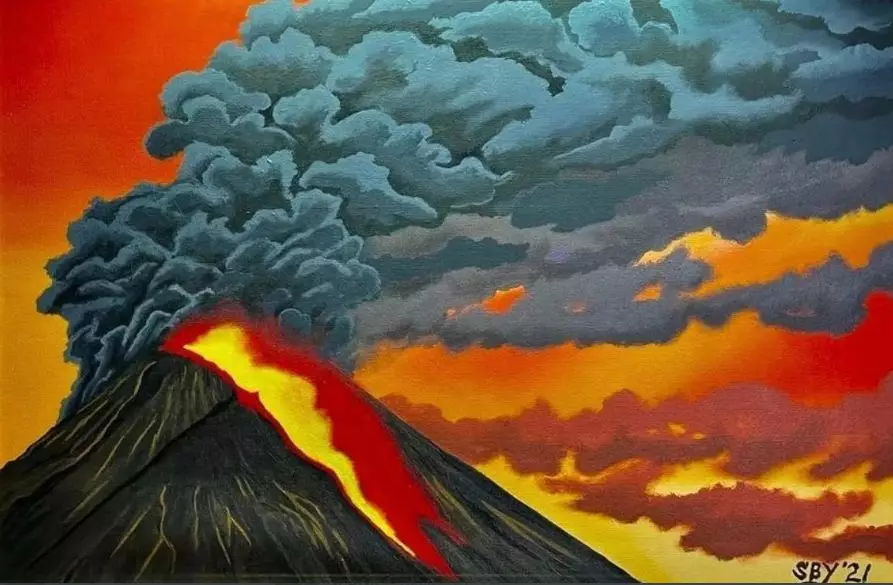 lukisan terbaru SBY © Twitter/@jansen_jsp lukisan terbaru SBY © Twitter/@jansen_jsp