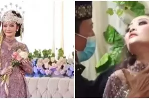 Pengantin ini diduga kesurupan usai resepsi, videonya viral