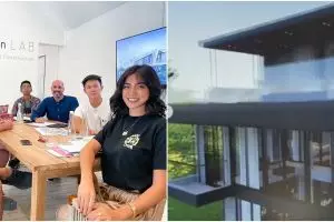 11 Potret desain rumah baru Jessica Iskandar, tropis modern 3 lantai