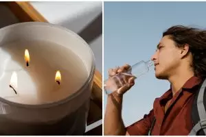 Tak sengaja minum air lilin, pria ini tanggung akibat yang menggelikan