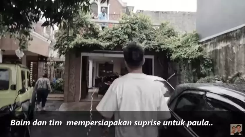Momen Baim Wong beri kejutan ke Paula Youtube/Baim Paula