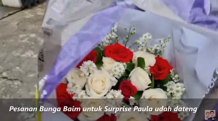 Momen Baim Wong beri kejutan ke Paula Youtube/Baim Paula