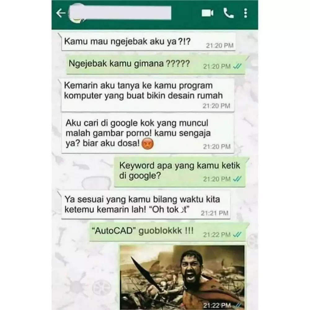 chat lucu pacar nggak nyambung © 2021 instagram.com