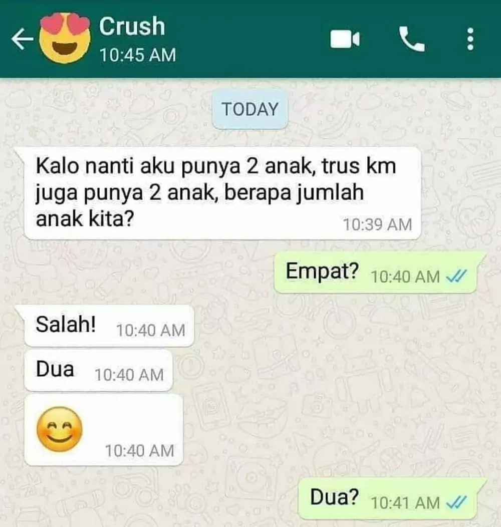 chat lucu pacar nggak nyambung © 2021 instagram.com