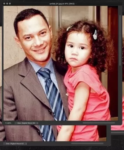 Potret masa kecil Aaliyah Massaid dan ayah Instagram/@aaliyah.massaid