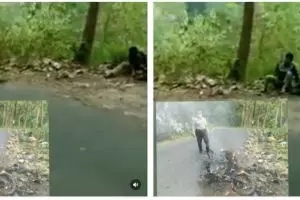 Kisah pilu kurir, sepeda motor hangus terbakar beserta paket customer