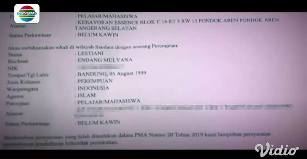 berkas KUA Billar Lesty © 2021 brilio.net