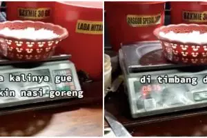 Penjual nasgor timbang nasi sebelum dimasak, alasannya tak terduga