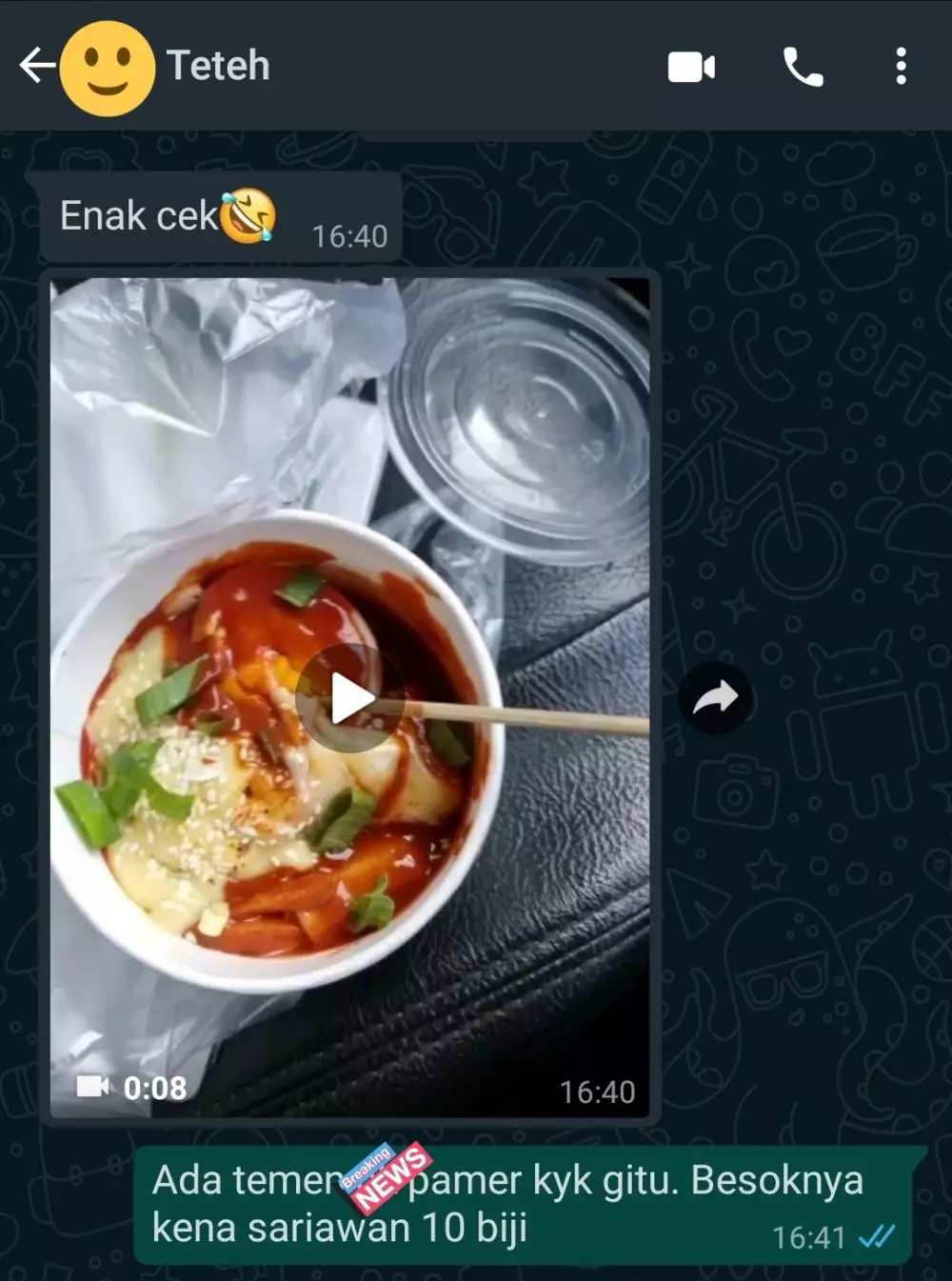 Chat ngeselin tapi lucu © berbagai sumber